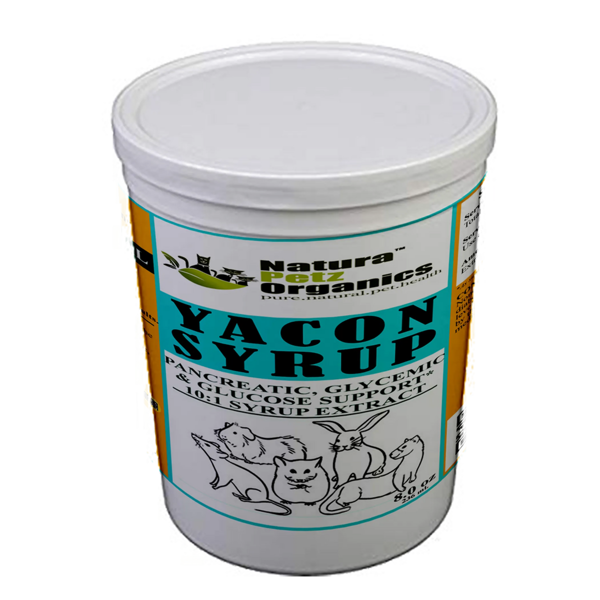 Yacon Leaf Syrup - Pancreatic Support* 10:1  The Petz Kitchen  Yacon Syrup 10:1 Alcohol Free  For Dogs & Cats* Meals & Treats