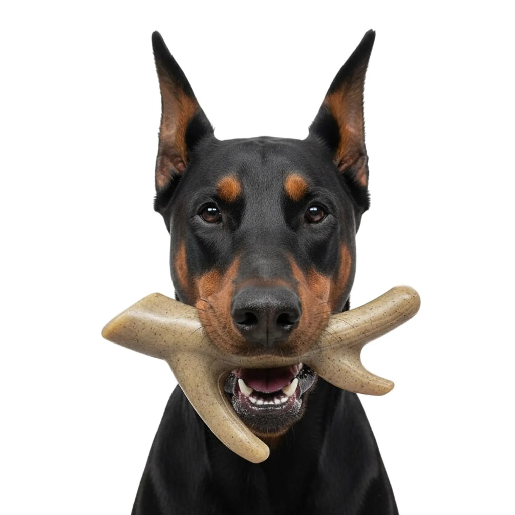 Ever Antler Nylon Chew Bone | Elk Antler Shaped Dog Toy for Aggressive Chewers