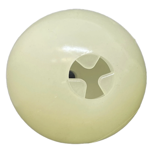 4" Glow-in-the-Dark Dog Ball - Treat Dispenser & Water Toy